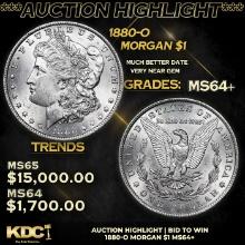 ***Auction Highlight*** 1880-o Morgan Dollar $1 Grades Choice+ Unc (fc)