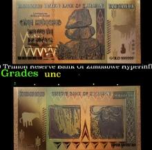 2008 100 Trillion Reserve Bank Of Zimbabwe Hyperinflation Note Grades CU