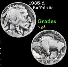 1935-d Buffalo Nickel 5c Grades vg, very good