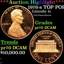 Proof ***Auction Highlight*** 1976-s Lincoln Cent TOP POP! 1c Graded pr69 dcam BY SEGS (fc)