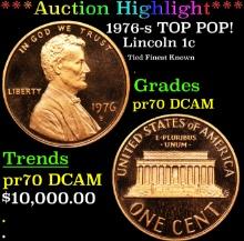 Proof ***Auction Highlight*** 1976-s Lincoln Cent TOP POP! 1c Graded pr69 dcam BY SEGS (fc)