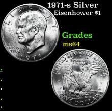 1971-s Silver Eisenhower Dollar 1 Grades Choice Unc