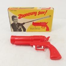 Vintage Plastic Zoomerang Toy Gun in Box