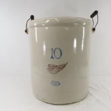 10 Gallon Red Wing Crock with bale handles