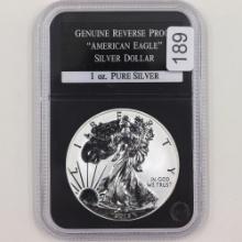 Certified 2013-W reverse proof U.S. American Eagle silver dollar