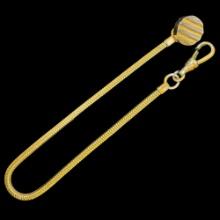 Vintage yellow gold-tone watch chain