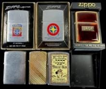 Lot of 6 estate Zippo lighters