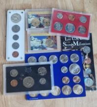 LOT OF 7 COIN COLLECTOR SETS $14.33 FACE VALUE