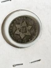 1852 3 CENT PIECE