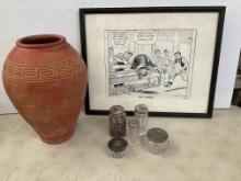 Cartoon, Vase, Vanity Jars