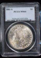 1881-S Morgan Dollar PCGS MS-64