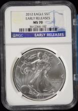 2012 American Silver Eagle NGC MS-70