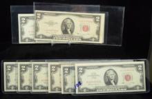 $2 US Red Notes 10 Notes