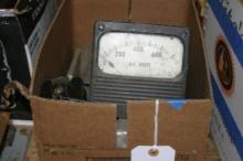 Westinghouse 0-300AC AMP Panel Meter, General Electric Type SB-1 Switch lot of 4
