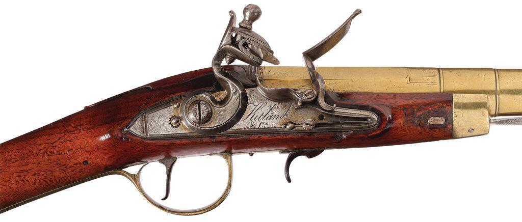 Ketland & Co. Brass Barrel Flintlock Blunderbuss with Bayonet