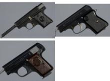 Three CZ Semi-Automatic Pistols
