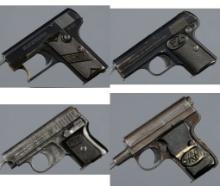 Four German Semi-Automatic Pocket Pistols