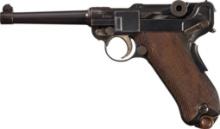 DWM Model 1906/20 Swiss Commercial Luger Semi-Automatic Pistol