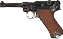 1937 Dated Mauser S/42 Luger Pistol with Two Matching Magazines
