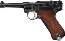 Mauser "S/42" Code "1936" Date Luger Pistol with Holster Rig