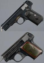 Two Colt Semi-Automatic Pocket Pistols