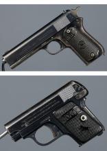 Two Colt Semi-Automatic Pocket Pistols