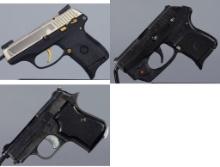 Three Semi-Automatic Pocket Pistols