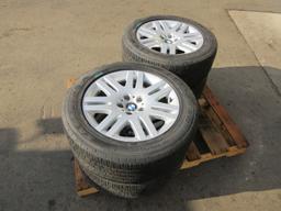 (4) BMW 5 Lug Alloy Wheels