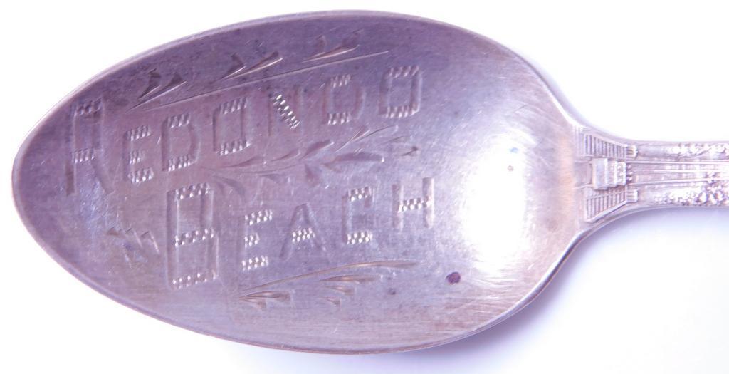 Collectible California Souvenir Sterling Silver Spoons, (4)