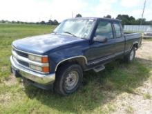 1998 CHEVROLET 1500 EXTENDED CAB 4X4 TRUCK