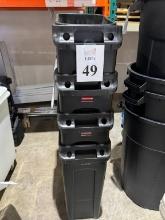 RUBBERMAID SLIMJIM TRASH CANS 23 GALLONS