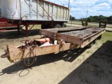 20 ft tandem axle equipment trailer w/ dump & ramps