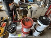 Pallet of Oil and Hydraulic Fluid