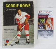 Gordie Howe 1967 Hardcover Book Signed by Gordie, Marty, and Mark JSA COA