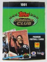 1991 Stadium Club Football Unopened Box (36 Packs)- Favre RC Year