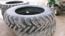 2-18.4 x 46" RADIALS, lots of tread (these are matches to lot 652