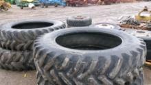 2-18.4 x 46" RADIALS, lots of tread (these are matches to lot 651