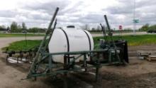 20' 200 GALLON 3 PT. SPRAYER,  hyd. pump, wand, boomless tips, 3 section control, shedded