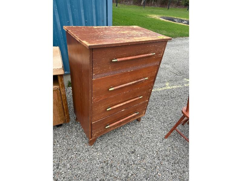 4 Drawer Dresser & Solid Wood Chairs