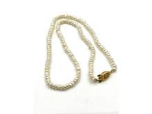 Freshwater Pearl 18" Necklace 4.6mm-3.9mm, W/A $370.00.