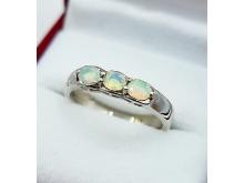 Sterling Silver Opal (0.40ct) Ring, Size 7.25, W/A $455.00. Opal is the birthstone for October.