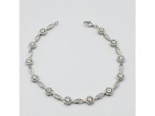 Sterling Silver Diamond (0.20ct) Bracelet, W/A $785.00. Diamond is the birthstone for April.
