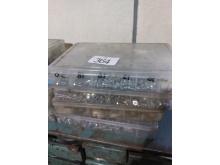 4 Parts Bins of Chrome & Stainless Steel Fasteners