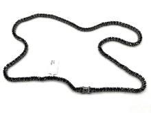 Sterling Silver Natural Black Spinels (31.5ct)  22" Necklace, W/A $3110.00.
