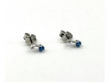 Sterling Silver Synthetic Blue Opal Earring, Retail $150.00.