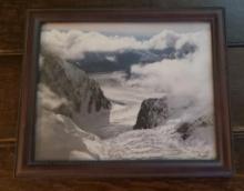 Framed photo Denali glacier. 9.5 "x 11.6"