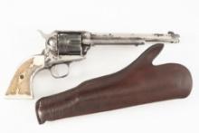 Historic antique Colt SAA Revolver, with Factory Letter that states SN 63539, all matching SNs, .45