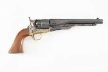 Black Powder .44 caliber Revolver replica of an 1860 Army, made by F. Llipietta, SN 36532, blue fini