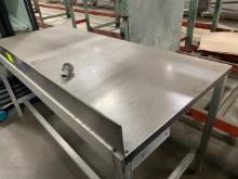 20-25-02-FL6 Foot Stainless Steal Prep Table