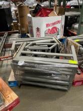 19-28-03-FL custom metal display racks on wheels (4 pallets, qty. 7)
